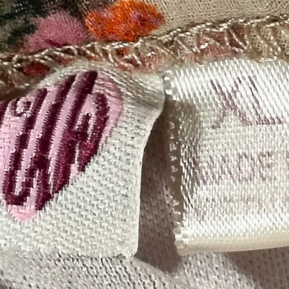 AUW Floral Off Shoulder High Low Floral Flowing Dress Women's XL - Picture 10 of 12